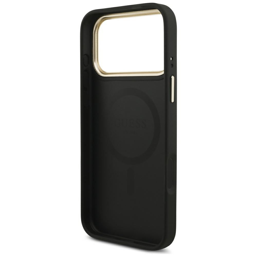 Husa de protectie Guess Cardslot 4G MagSafe compatibil cu iPhone 17 Pro Max, Negru