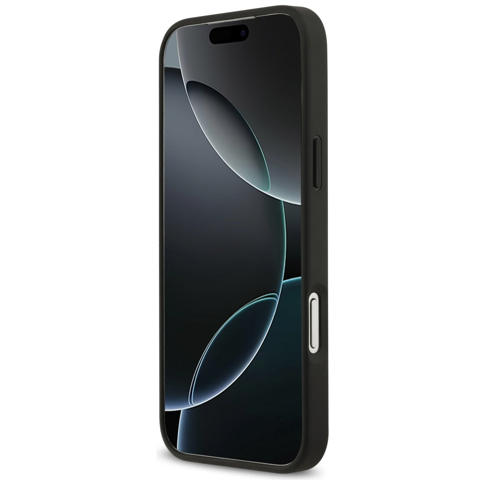 Husa de protectie Guess Hardcase 4G Double Card Triangle (GUHCP17XP4TPK) compatibil cu iPhone 17 Pro Max, Negru