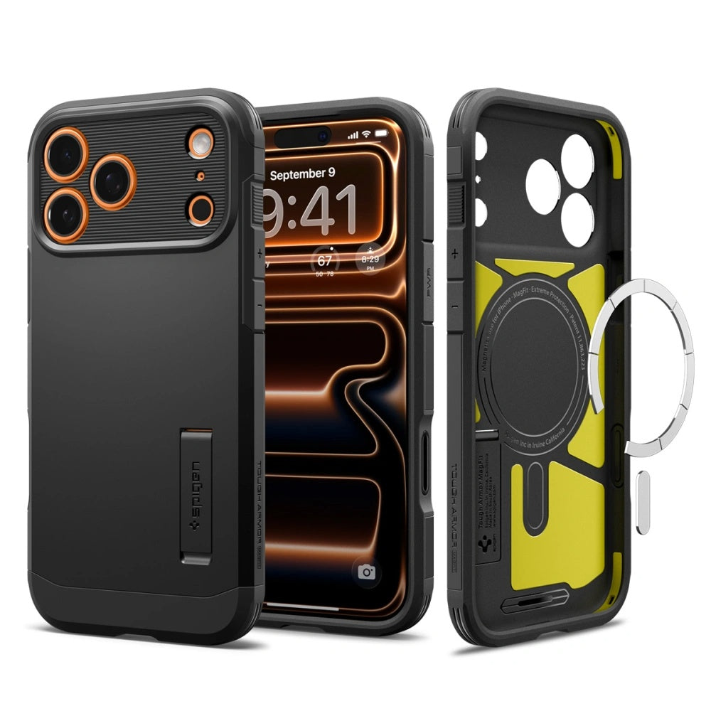 Husa pentru iPhone 17 Pro - Spigen Tough Armor "T" MagSafe (ACS10361) - Black
