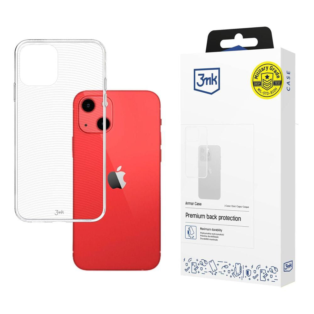 Husa de protectie 3mk Armor compatibil cu iPhone 13, Transparent