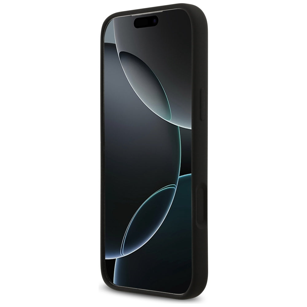 Husa de protectie Guess Silicone Big 4G Script (GUHCP17XSC4GSMK) compatibil cu iPhone 17 Pro Max, Negru