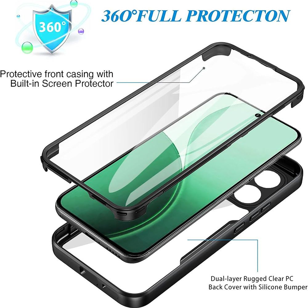 Folie de protectie Techsuit ColorVerse 360 Series + compatibil cu Oppo Reno14 F / Reno14 FS 5G, Albastru
