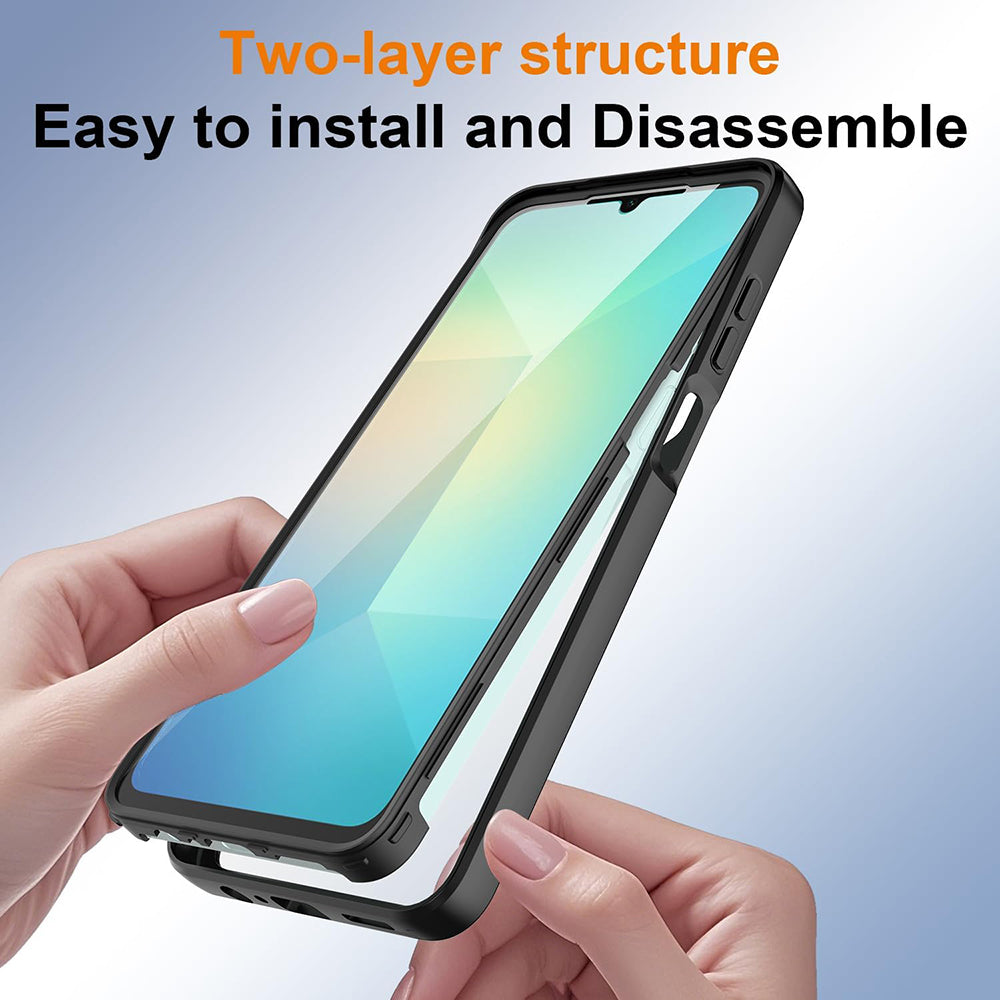Folie de protectie Techsuit ColorVerse 360 Series + compatibil cu Samsung Galaxy A07 4G, Negru