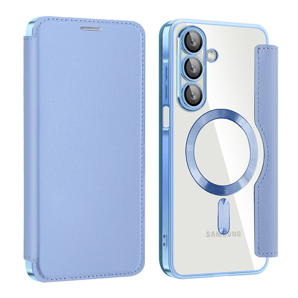Husa de protectie Techsuit SmartMag Book compatibil cu Samsung Galaxy A17 5G / A17 4G / M17 / F17, Albastru Deschis