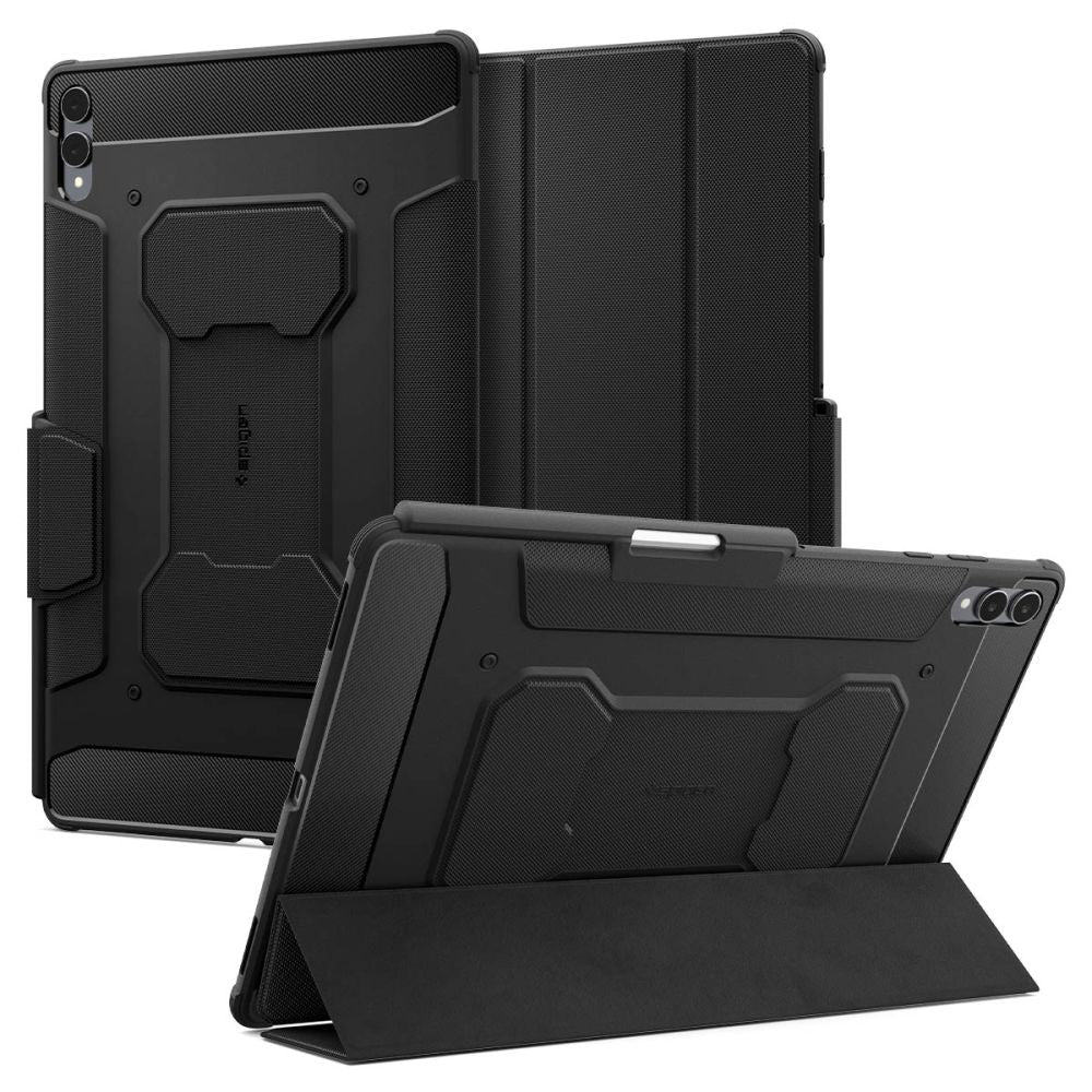 Husa de protectie tableta Spigen Rugged Armor Pro compatibil cu Samsung Galaxy Tab S11 Ultra, Negru