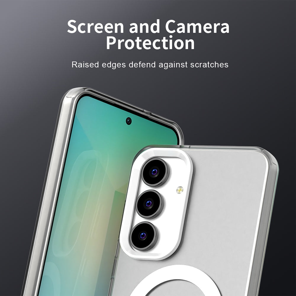 Husa de protectie Techsuit CandyCase MagSafe compatibil cu Samsung Galaxy S25 FE, Alb
