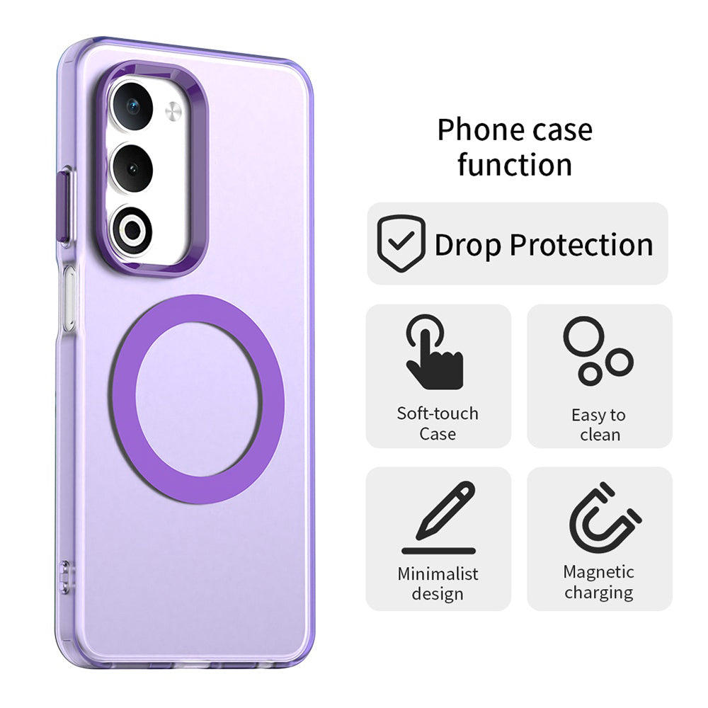 Husa de protectie Techsuit CandyCase MagSafe compatibil cu Oppo A5 4G / A5 5G, Mov
