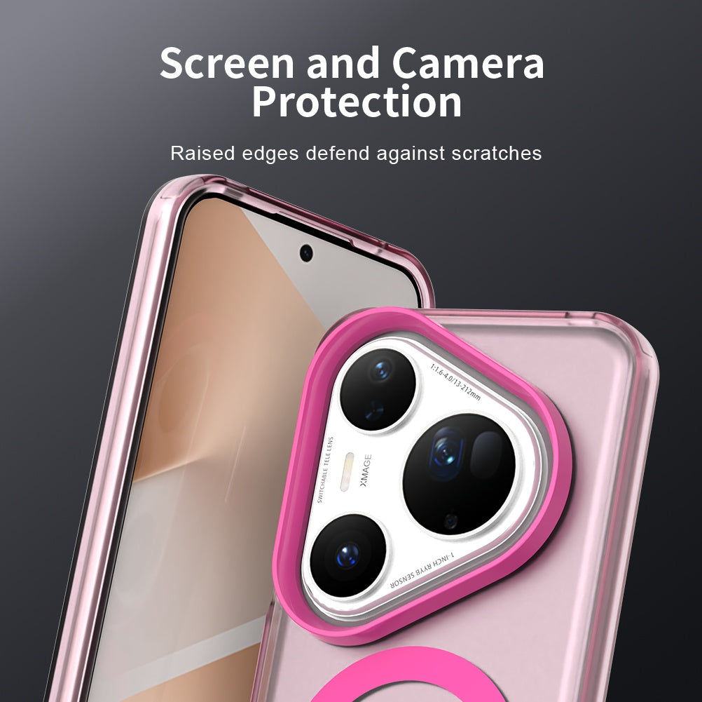 Husa de protectie Techsuit CandyCase MagSafe compatibil cu Huawei Pura 80 Ultra, Roz