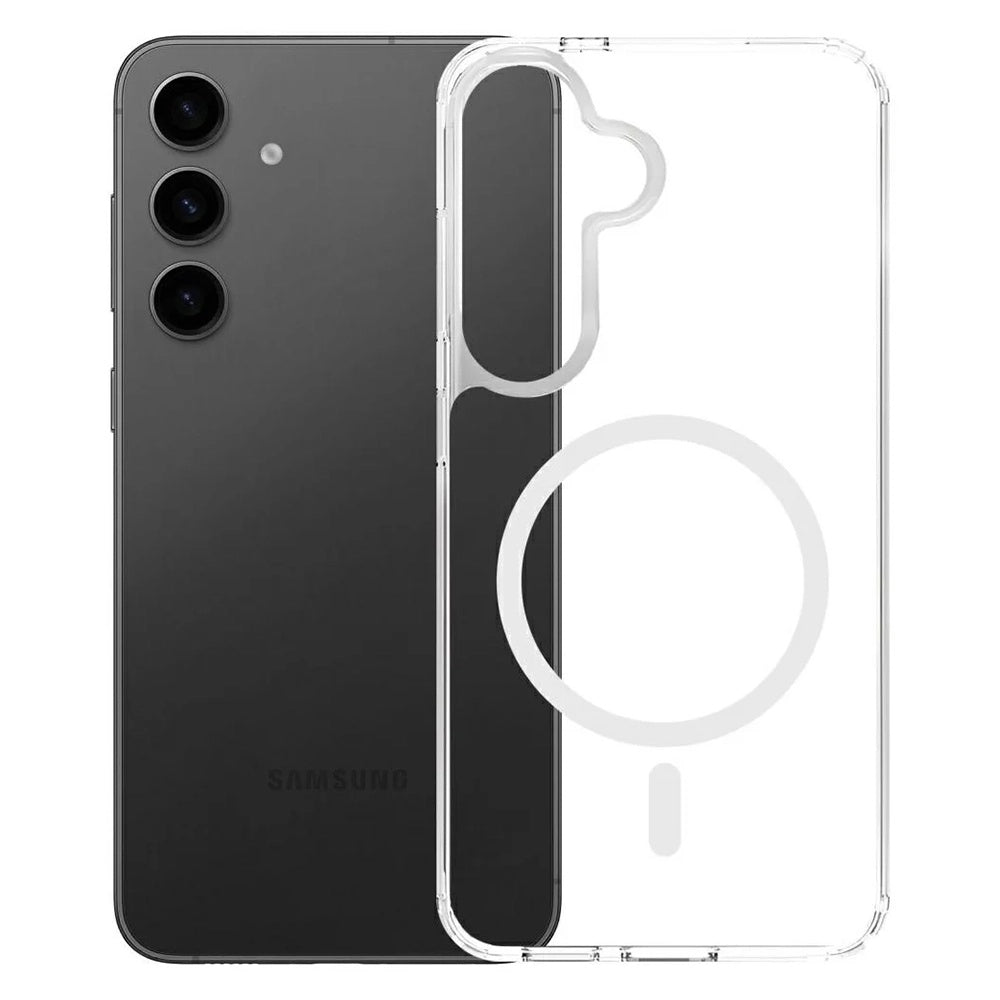 Husa de protectie 3mk Armor MagCase compatibil cu Samsung Galaxy S25 / S24, Transparent