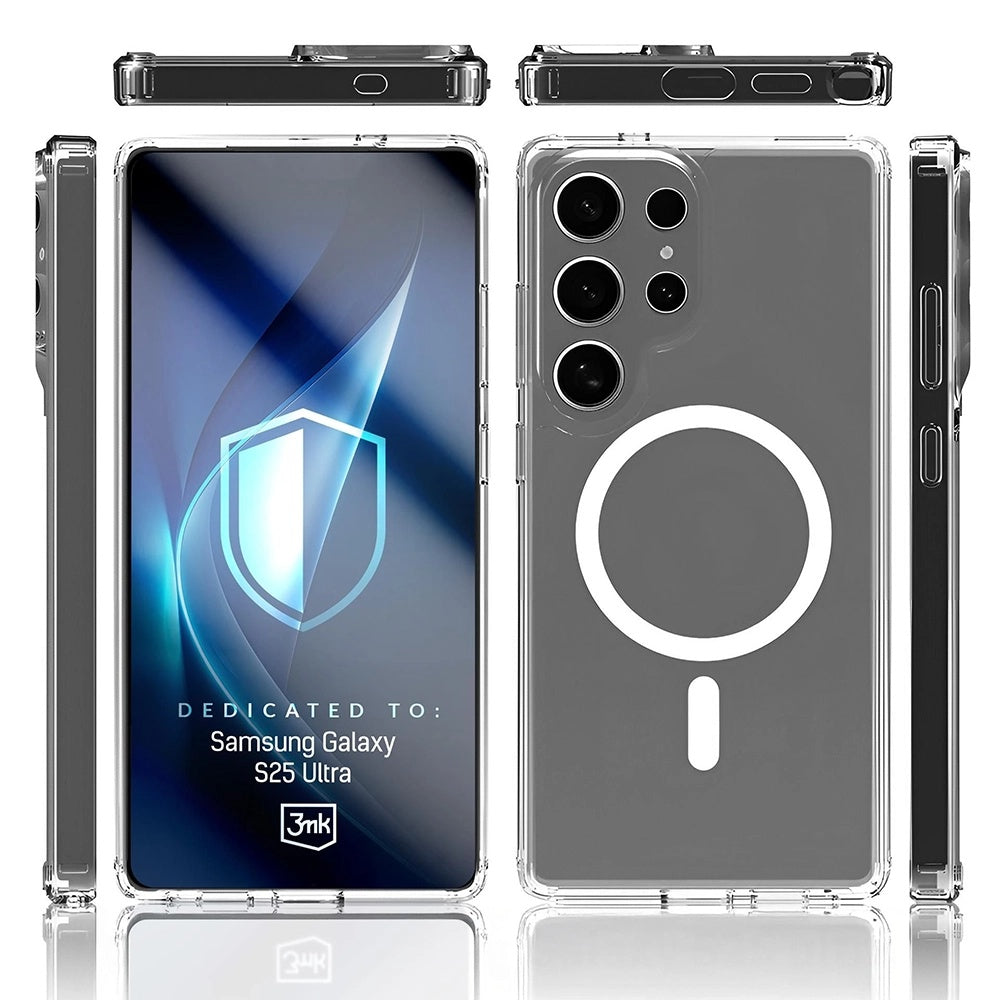 Husa de protectie 3mk Armor MagCase compatibil cu Samsung Galaxy S25 Ultra, Transparent