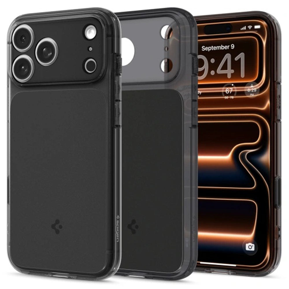 Husa de protectie Spigen Ultra Hybrid T MagSafe (ACS10345) compatibil cu iPhone 17 Pro, Negru Mat