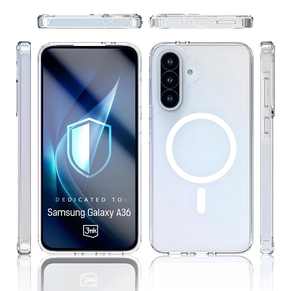 Husa de protectie 3mk Armor MagCase compatibil cu Samsung Galaxy A36 5G, Transparent