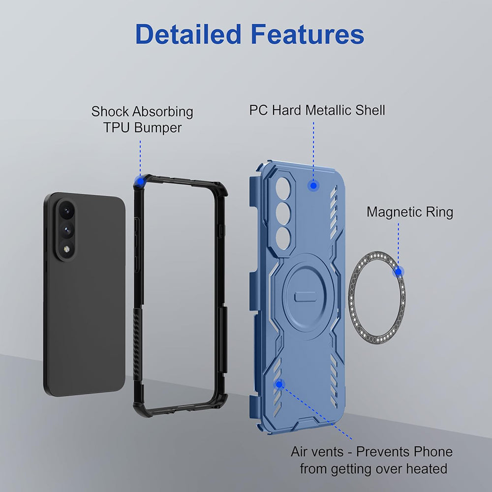 Husa de protectie Techsuit ArmorMag compatibil cu OnePlus Nord 5, Albastru