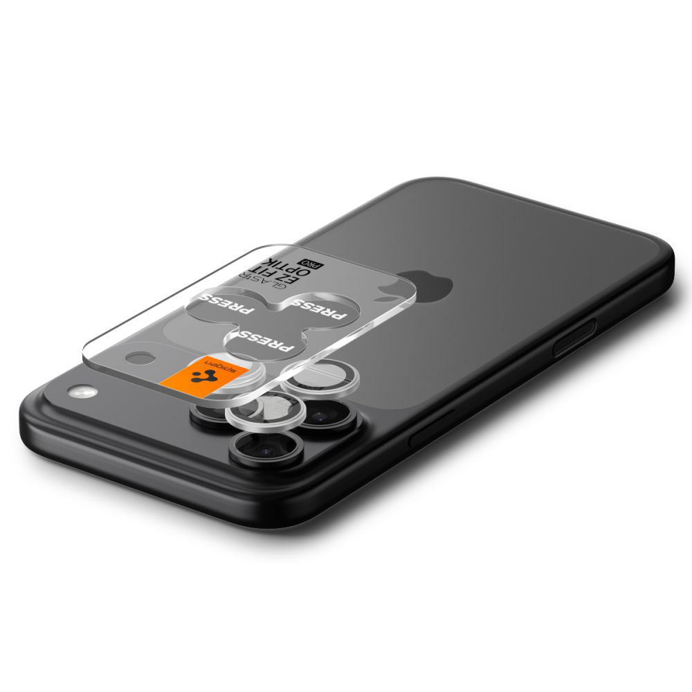 Folie de protectie Spigen compatibil cu iPhone 14 Pro / iPhone 15 Pro / iPhone 16 Pro, Argintiu