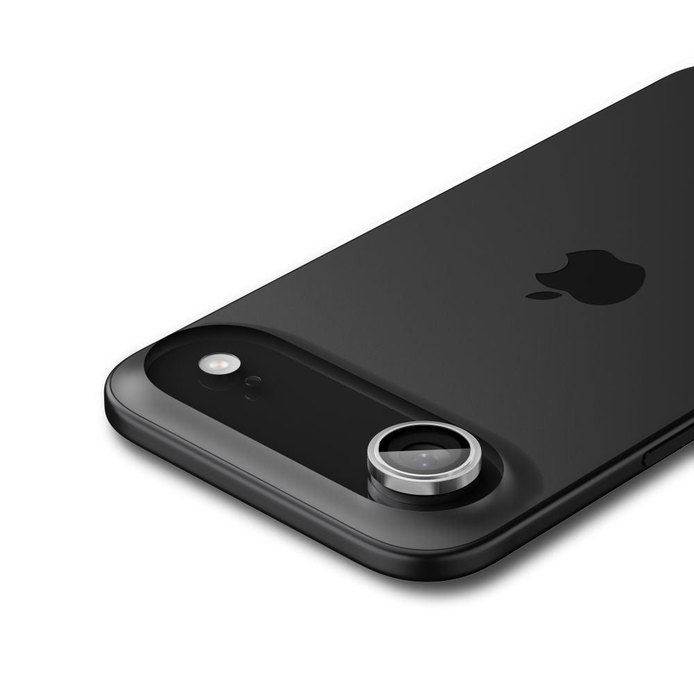 Folie de protectie Spigen (set de 2) Optik.tR EZ Fit Pro Camera Glass (AGL10132) compatibil cu iPhone 17 Air, Argintiu