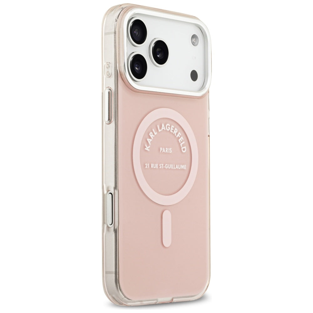 Karl Lagerfeld Husa de protectie Karl Lagerfeld IML Karl RSG Logo MagSafe (KLHMP17XHKRSGPP) compatibil cu iPhone 17 Pro
