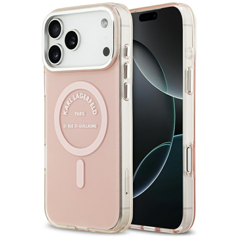 Karl Lagerfeld Husa de protectie Karl Lagerfeld IML Karl RSG Logo MagSafe (KLHMP17XHKRSGPP) compatibil cu iPhone 17 Pro