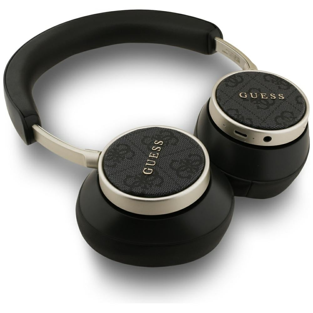 Casti Guess Wireless 4G Classic Logo (GUBHC15P4MRSCK), Bluetooth, ANC, On-ear, Eco Leather, Negru
