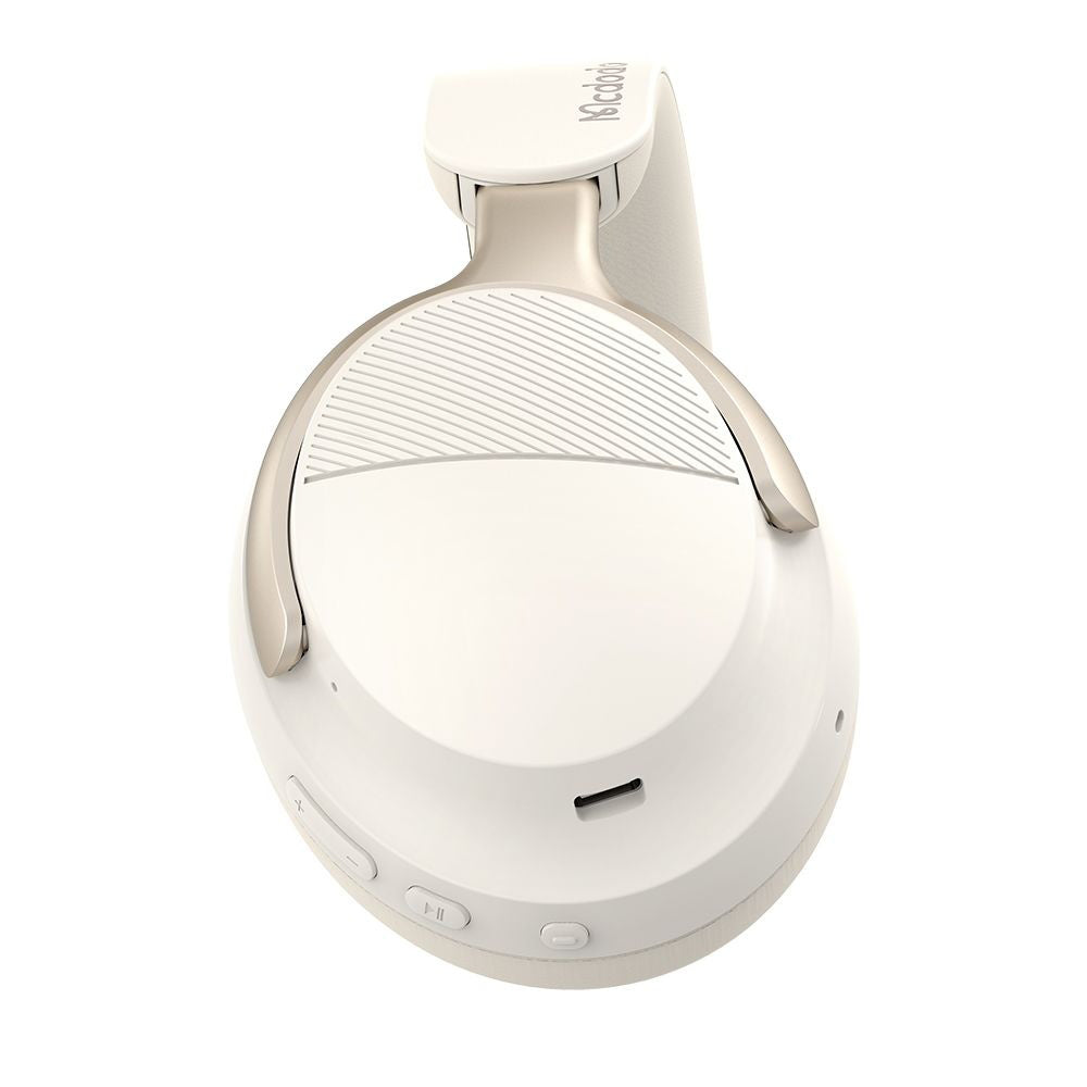 Casti Mcdodo Wireless T02 Series (HP-1421), On-Ear, Bluetooth V5.4, 500mAh, ANC Noise Cancelling, Bej