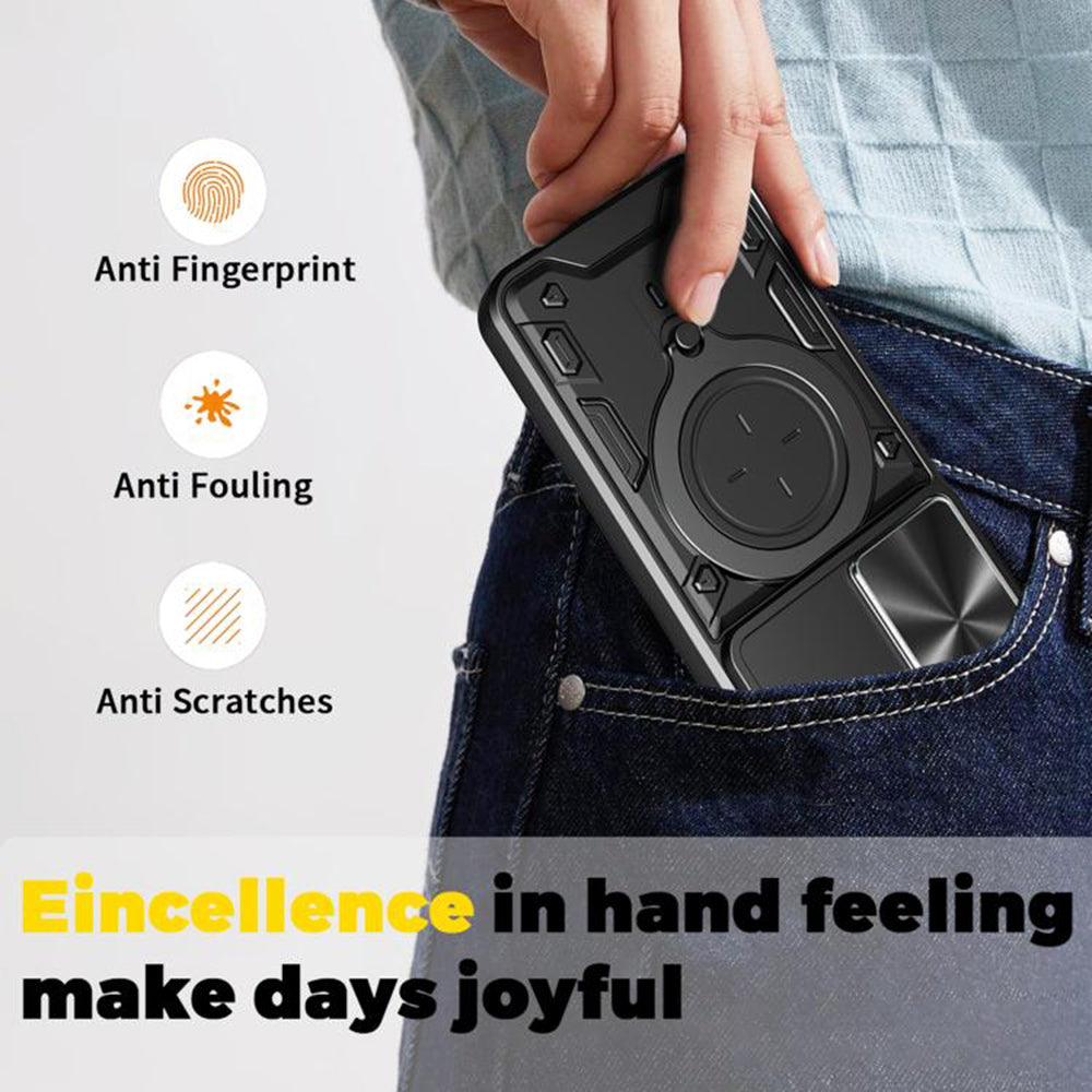 Husa de protectie Techsuit CamGuard Pro compatibil cu Oppo Reno14 F / Reno14 FS 5G, Albastru