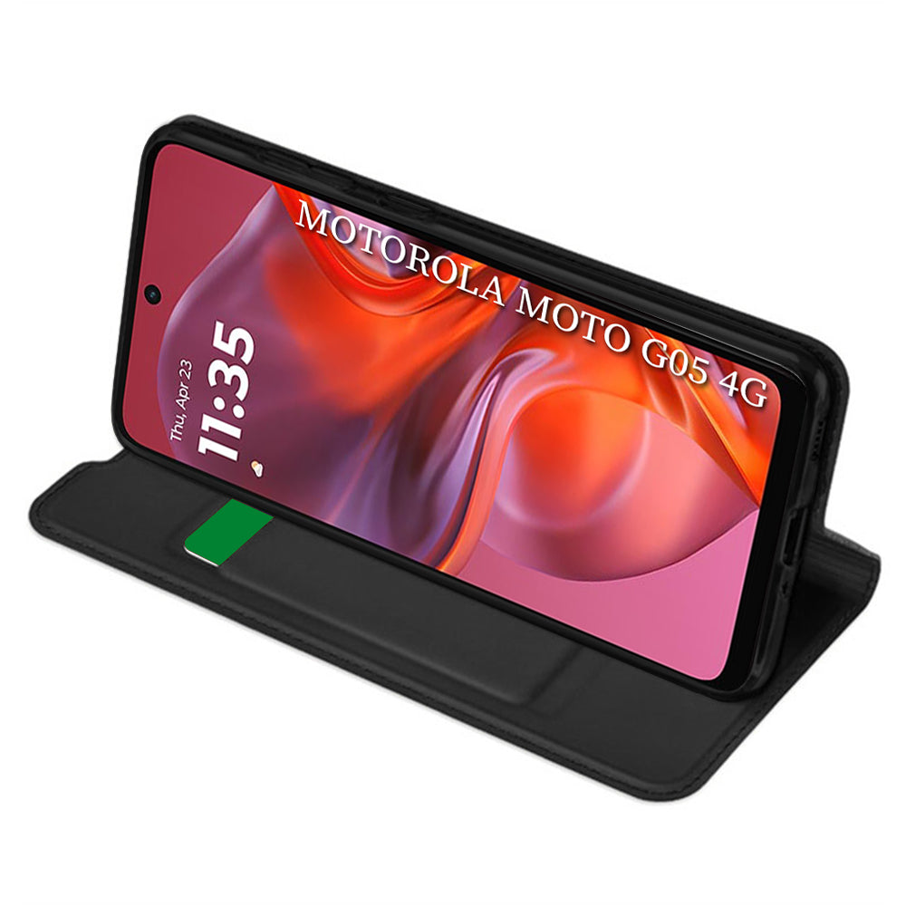 Husa de protectie Techsuit Magskin Book compatibil cu Motorola Moto G05 / E15, Negru