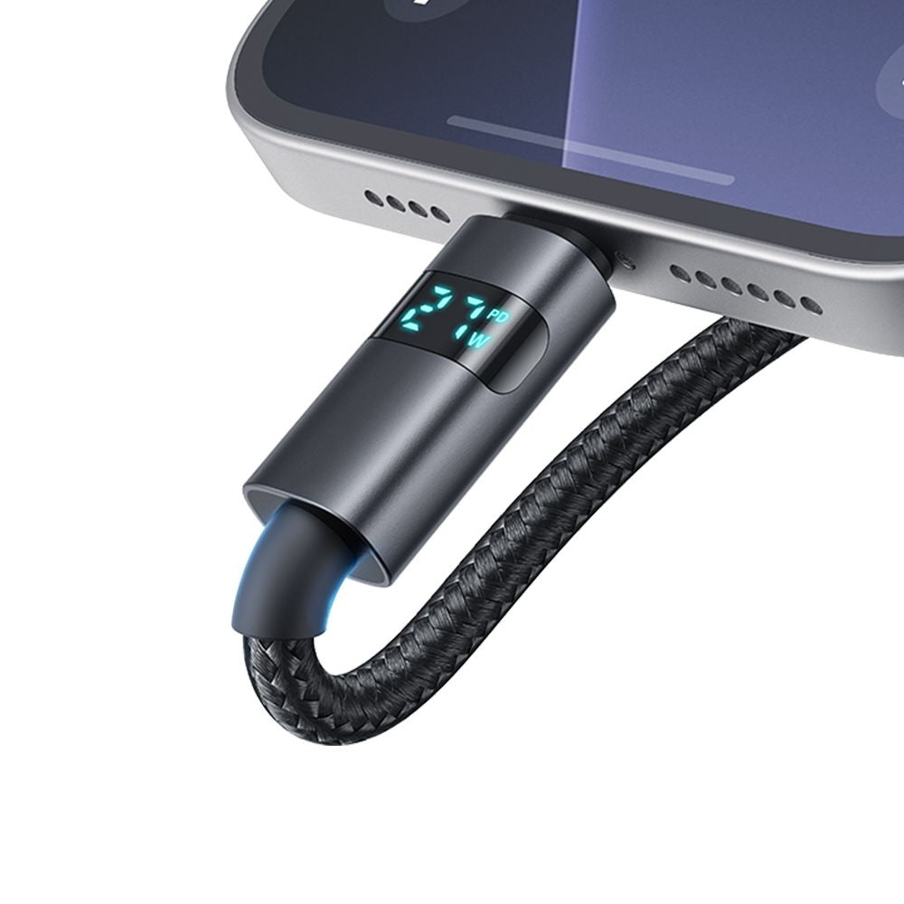 Cablu Mcdodo (CA-5610), USB-C to USB-C, LED Display, 100W, Fast Charging, 1.2m, Negru