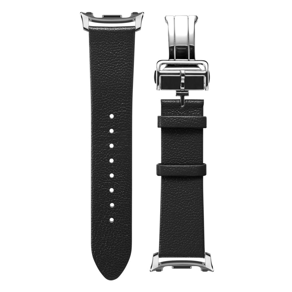 Accesoriu smartwatch Spigen Enzo (AMP10119) compatibil cu Samsung Galaxy Watch8 40mm/Watch8 44mm/Watch8 Classic, Genuine Goat Leather, Negru