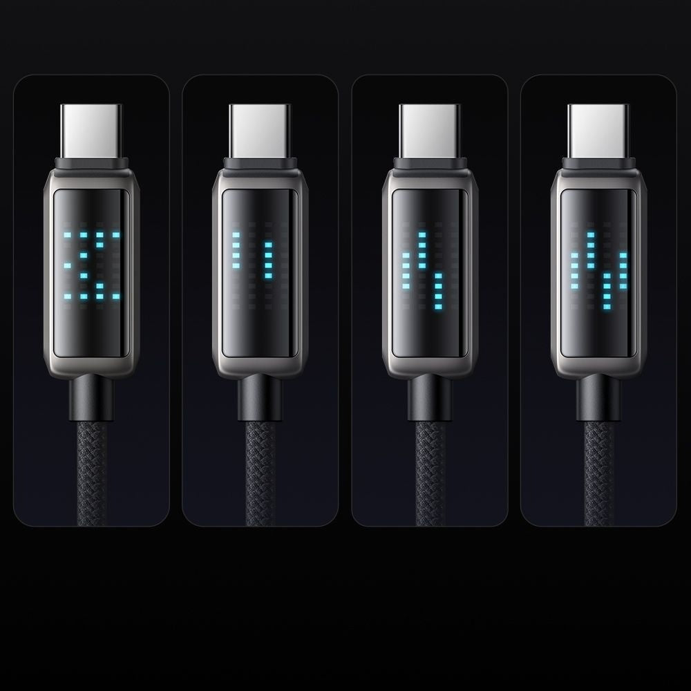 Cablu Mcdodo (CA-2350), USB-C to USB-A, 6A, LED Display, 1.2m, Negru