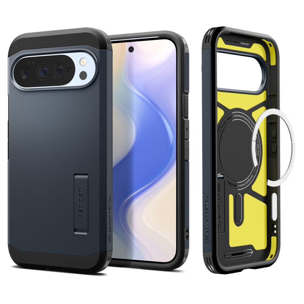 Husa de protectie Spigen Tough Armor MagSafe (ACS09729) compatibil cu Google Pixel 10 Pro XL, Metal Slate