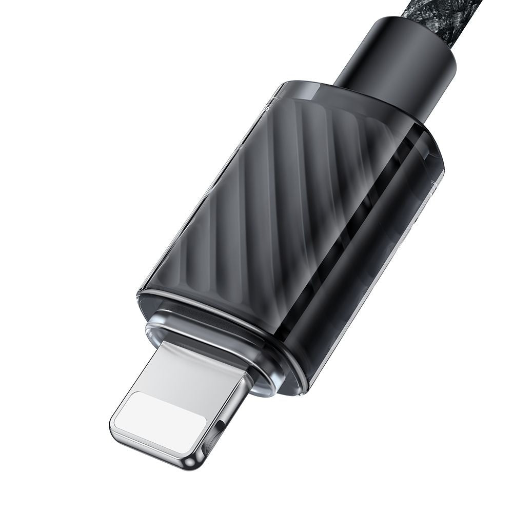Cablu Mcdodo (CA-3660), Type-C to Lightning, Transparent Design, 36W, 1.2m, Negru