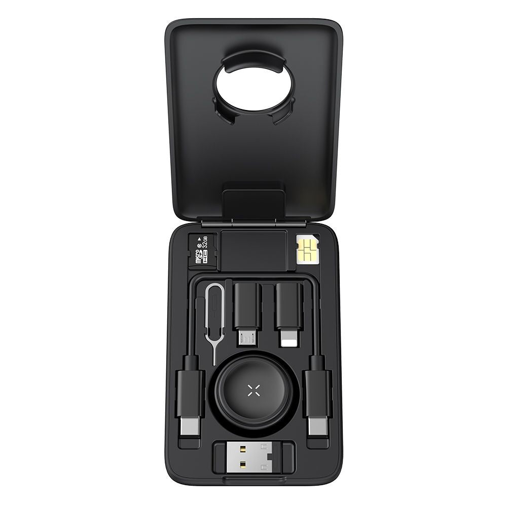 Incarcator Mcdodo 8in1 Accessory Organizer (CH-2440), with Built-in Apple Watch Charger, Fast Charging, Portable Design, Negru