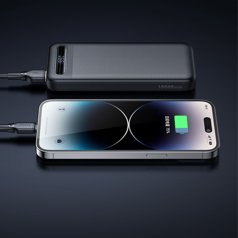 Baterie externa Mcdodo Star Series (MC-3881), Type-C + 2x USB, 10000mAh, 22.5W, Digital Display, Negru
