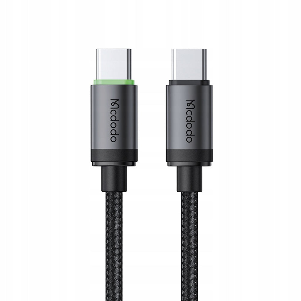 Cablu Mcdodo (CA-4410), USB-C to USB-C, Nylon Braided, Aluminum Alloy, PD60W, 1m, Negru