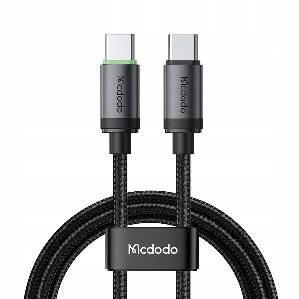 Cablu Mcdodo (CA-4410), USB-C to USB-C, Nylon Braided, Aluminum Alloy, PD60W, 1m, Negru