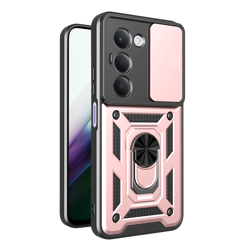 Husa de protectie Techsuit CamShield Series compatibil cu Xiaomi Redmi 15 4G / Redmi 15 5G, Roz Auriu