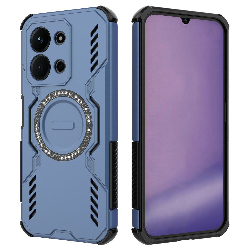 Husa de protectie Techsuit ArmorMag compatibil cu Xiaomi Redmi 15C 4G / Redmi 15C 5G, Albastru