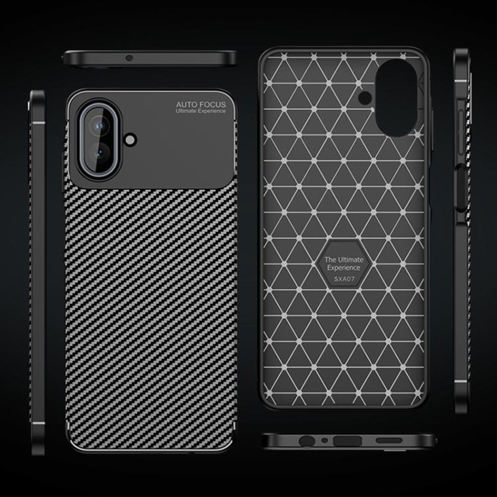 Husa de protectie Techsuit CarbonFiber compatibil cu Samsung Galaxy A07 4G, Negru