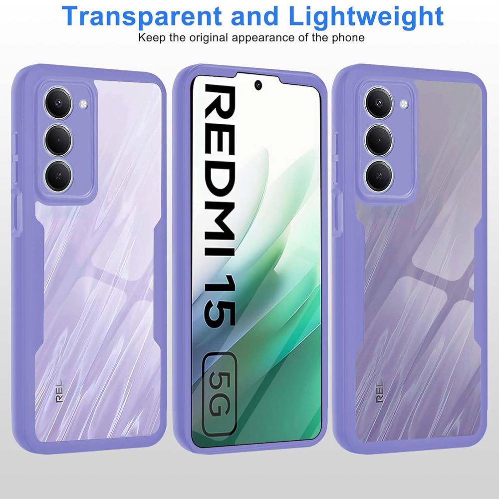 Folie de protectie Techsuit ColorVerse 360 Series + compatibil cu Xiaomi Redmi 15 4G / Redmi 15 5G, Roz