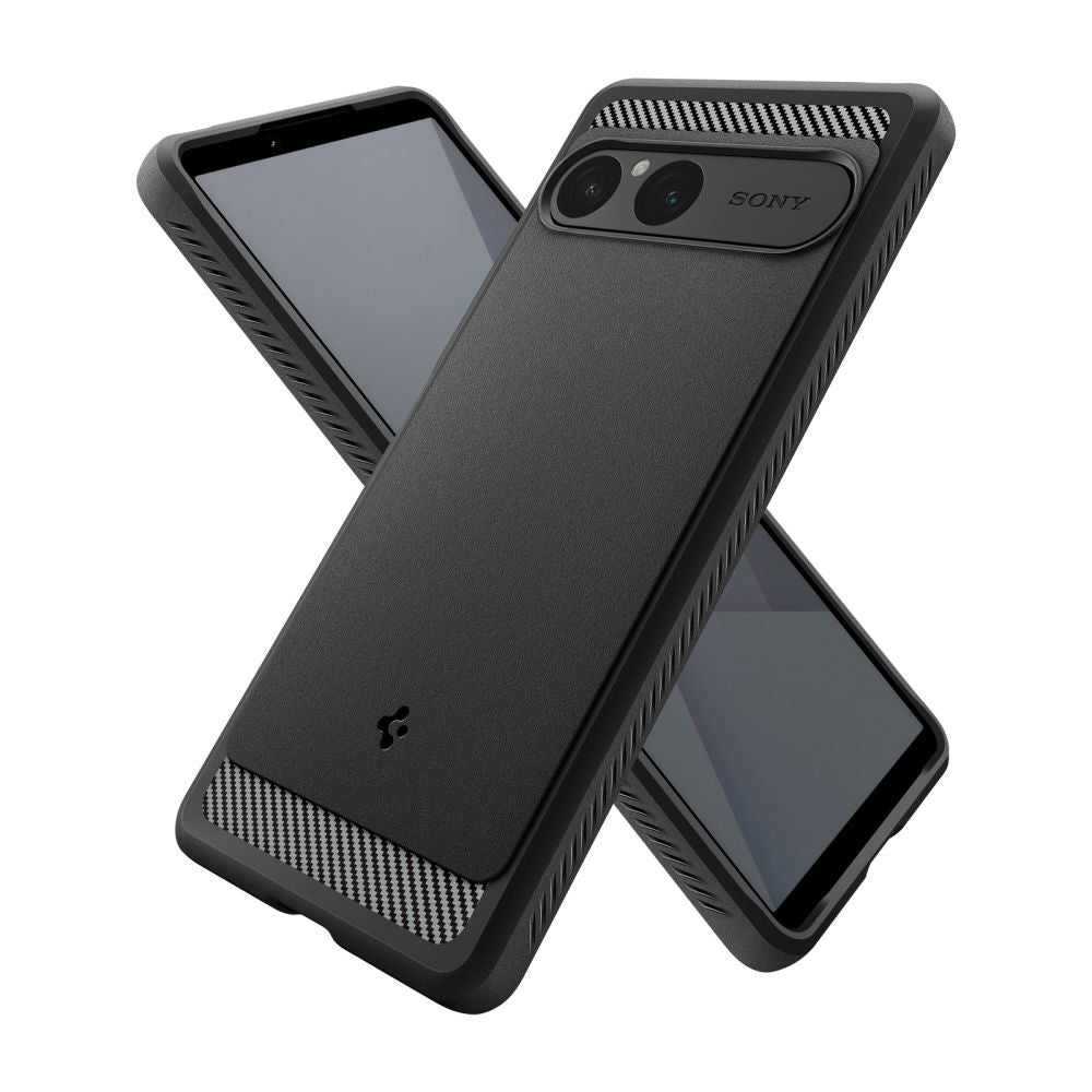 Husa de protectie Spigen Rugged Armor (ACS09592) compatibil cu Sony Xperia 10 VII, Negru