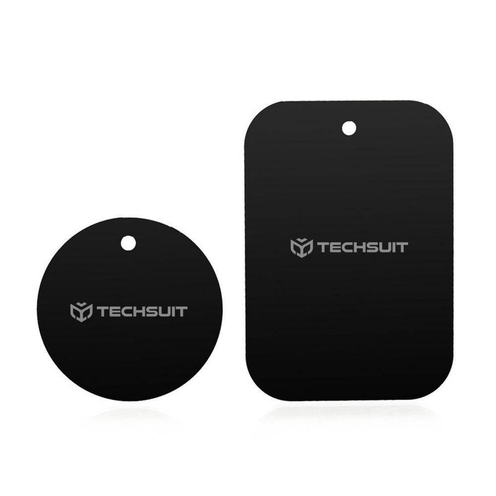 Suport Techsuit (set de 2) Metal Plate (MP03), with Matte Cover Paint, Negru