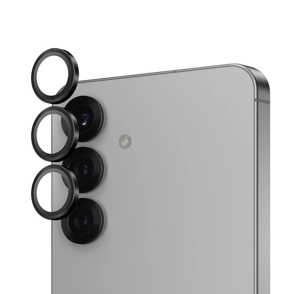 Folie de protectie PanzerGlass® Hoops® Camera Lens compatibil cu Samsung Galaxy S25, Negru