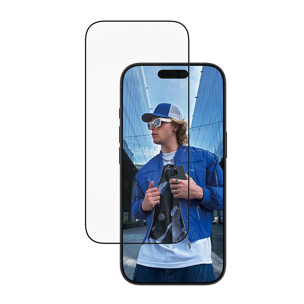 Folie de protectie PanzerGlass® Ultra-Wide Fit w. EasyAligner compatibil cu iPhone 17 / iPhone 16 Pro, Negru