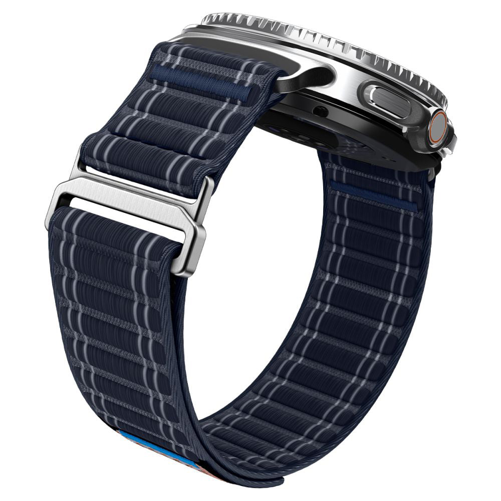 Curea smartwatch Spigen Watchband WBF0 (AMP10155) compatibil cu Samsung Galaxy Watch8 40mm/Watch8 44mm/Watch8 Classic, Bleumarin