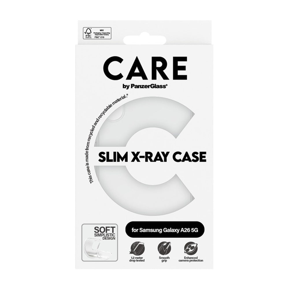 Husa de protectie PanzerGlass® CARE Fashionable compatibil cu Samsung Galaxy A26 5G, Transparent