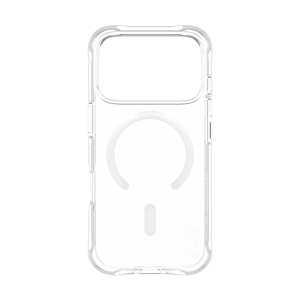 Husa de protectie PanzerGlass® CARE Fashionable w. White MagSafe compatibil cu iPhone 17 Pro, Transparent