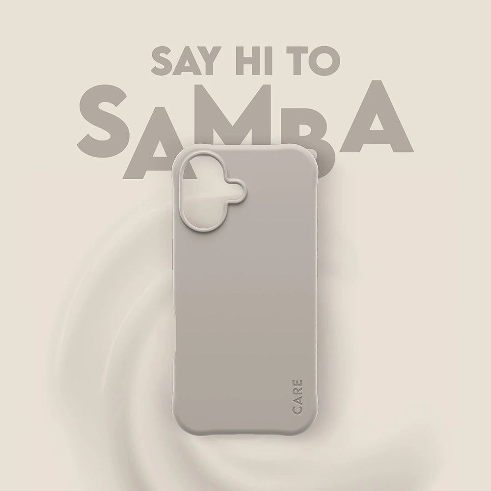 Husa de protectie PanzerGlass® CARE Fashionable w. MagSafe compatibil cu iPhone 17, Samba Vanilla