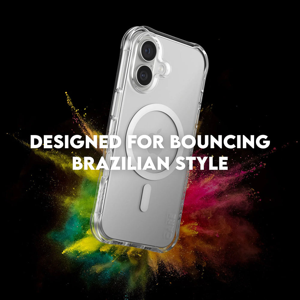 Husa de protectie PanzerGlass® CARE Fashionable w. White MagSafe compatibil cu iPhone 17, Transparent
