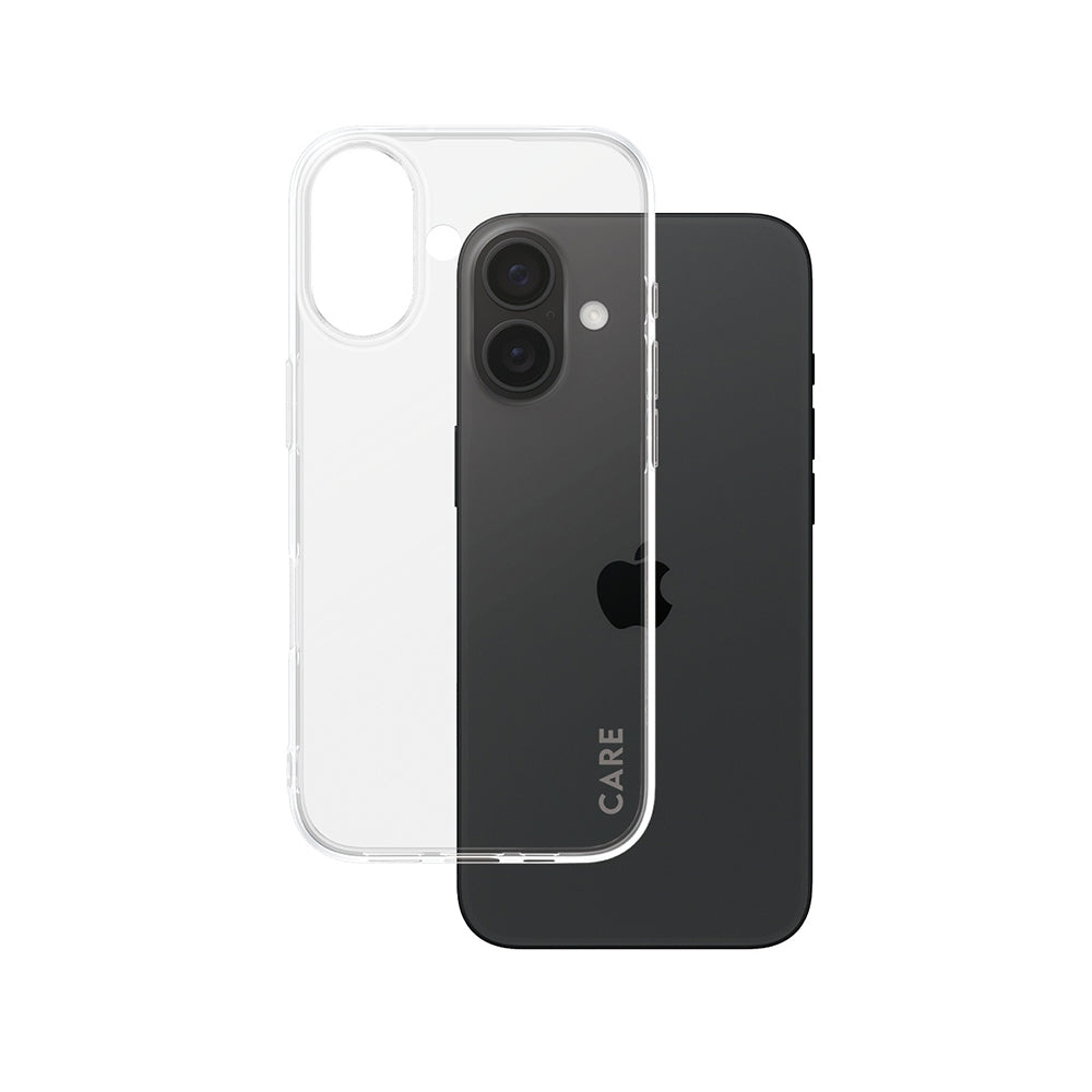 Husa de protectie PanzerGlass® CARE Fashionable compatibil cu iPhone 16, Transparent