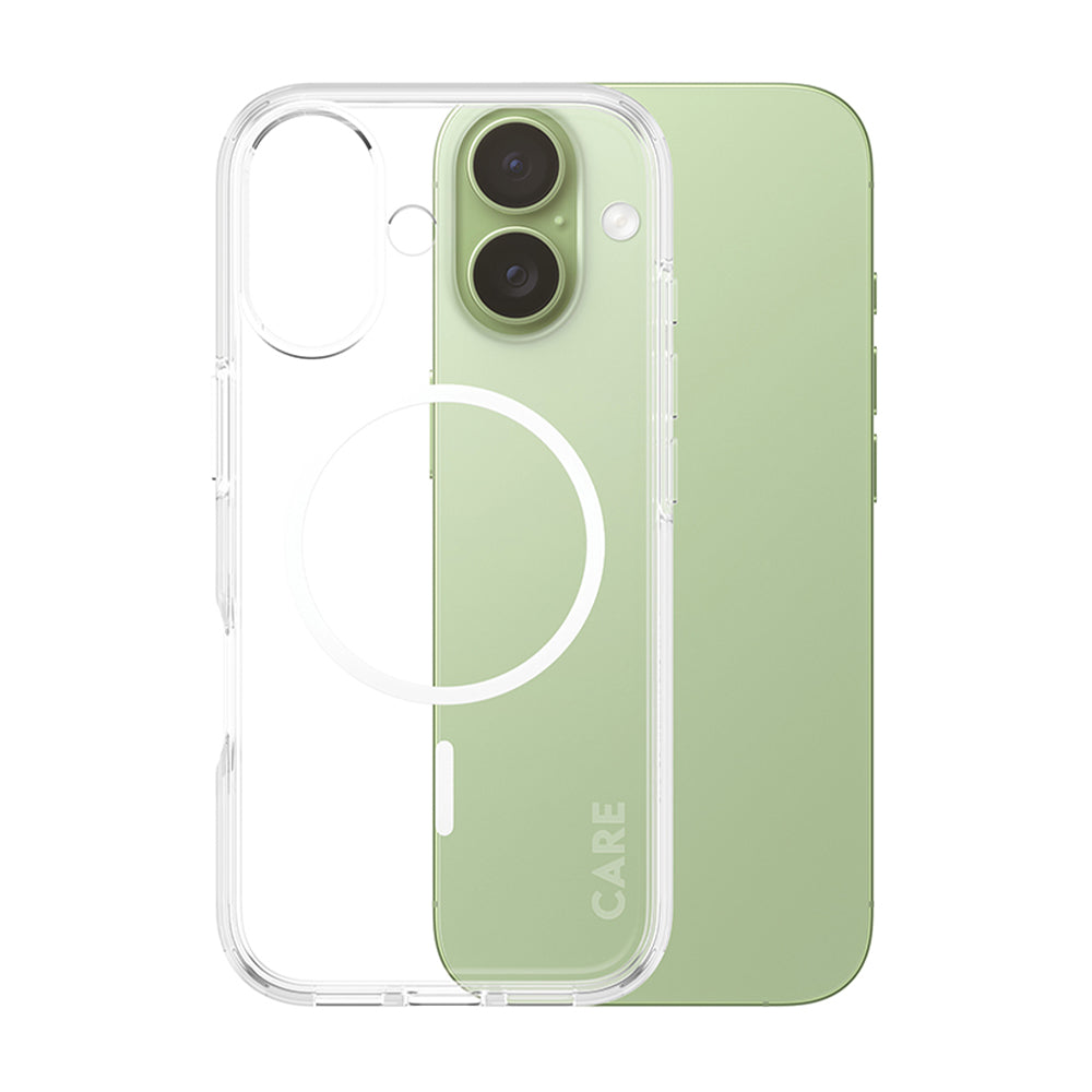 Husa de protectie PanzerGlass® CARE Flagship Urban Explorer White MagSafe compatibil cu iPhone 17, Transparent