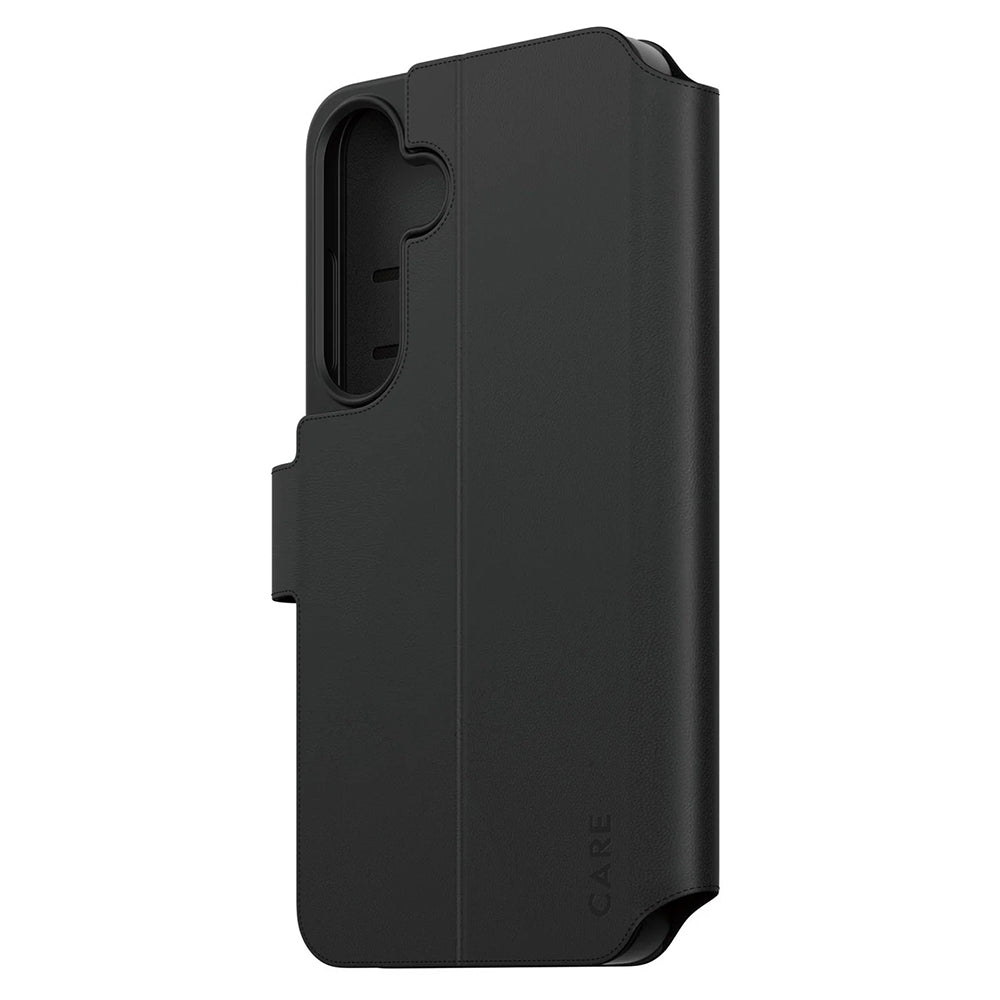 Husa de protectie PanzerGlass® CARE Feature Kickstand Wallet compatibil cu Samsung Galaxy S25 Plus, Negru